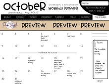 Load image into Gallery viewer, Standards & Assessments Monthly Planner
