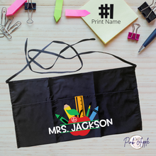 Load image into Gallery viewer, Teacher Apron: Apple
